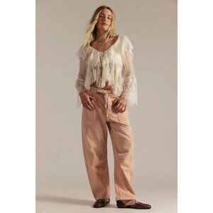 NWT We The Free Moxie Pull-On Barrel Jeans - Color: Blushing